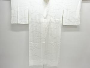 揚柳　雪芝模様織り出し単衣長襦袢